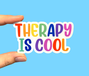 Therapy Is Cool Sticker