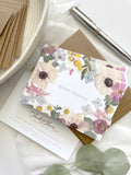 Many Thanks Pressed Flower Note Card Set