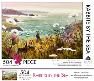 Rabbits By The Sea 504 Piece Puzzle