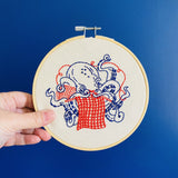 Industrious Octopus DIY Embroidery Kit