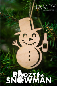 Drunk Snowman Ornament