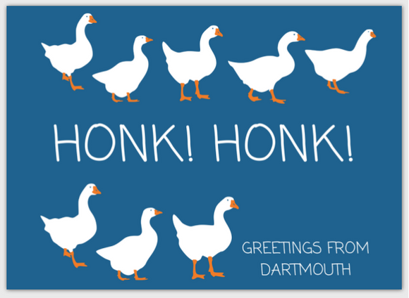 Honk! Honk! Goose Postcard 5x7