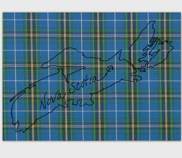 Nova Scotia Tartan Postcard 5x7