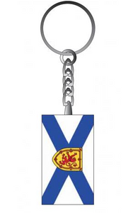 Nova Scotia Flag Glass Key Chain
