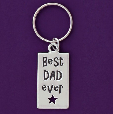 Best Dad Ever Pewter Keychain *FINAL SALE*