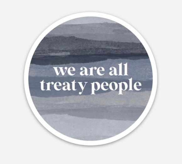 We Are All Treaty People Sticker (Round)