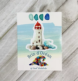 Seaglass Lighthouse Sticker *Final Sale*