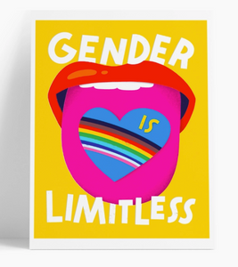 Gender Is Limitless  8x10 Art Print