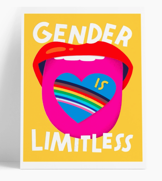 Gender Is Limitless  8x10 Art Print