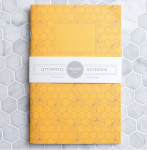Honeycomb Letterpress Notebook - Large