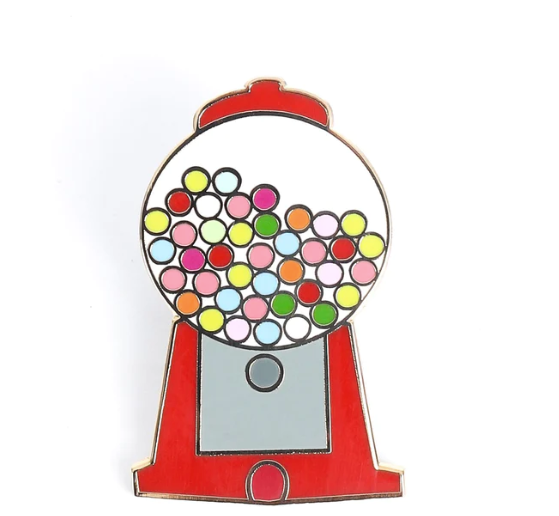Gumball Machine Enamel Pin