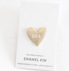 BFF Heart Enamel Pin