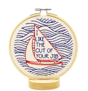 I Like The Cut Of Your Jib DIY Embroidery Kit