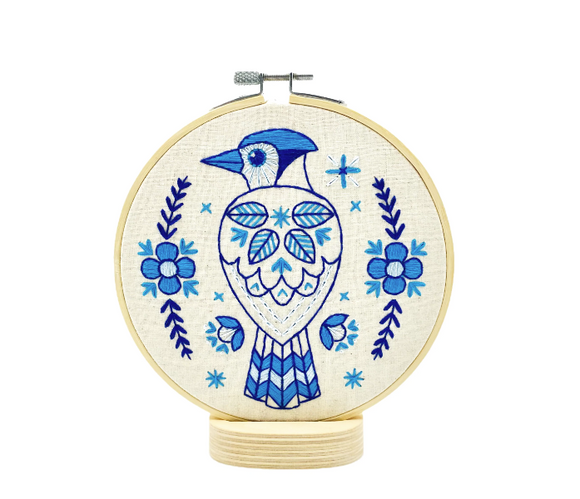 Blue Jay DIY Embroidery Kit