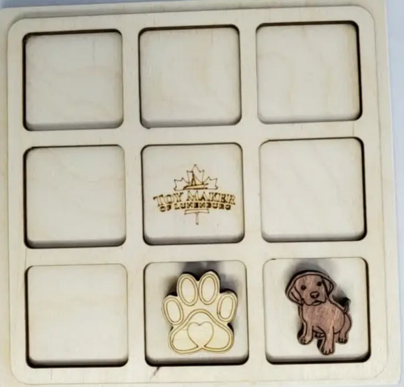 Tic Tac Toe - Puppy and Paw *FINAL SALE*