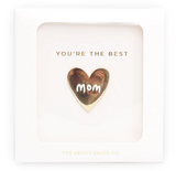 Mom Heart Enamel Pin & Card
