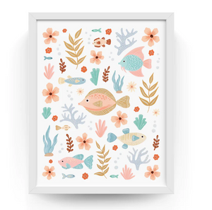 Coral Reef Art Print 8x10