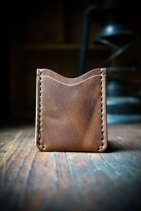 Leather Slim Wallet - Bourbon Brown