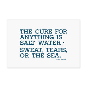 Salt Water Quote Postcard