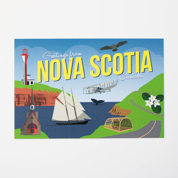 Greetings From Nova Scotia Postcard