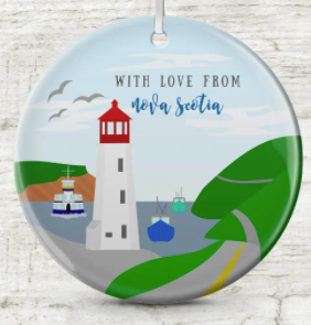 With Love From Nova Scotia Ornament